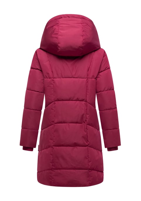 Marikoo Damen Steppmantel Virenaa mit Layer-Look & warmem Fleecefutter - Image 4