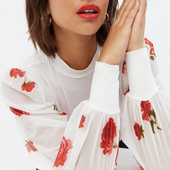 Floral Mesh Puff Sleeve Top - Image 5
