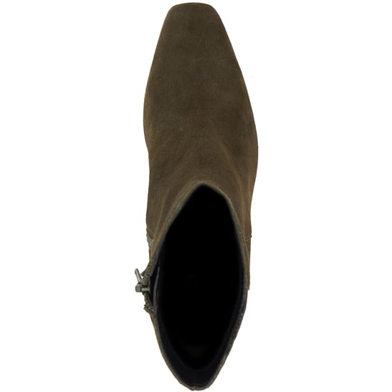 Dune Ovation Wildleder Damen Khaki Absatz Stiefeletten - Image 4