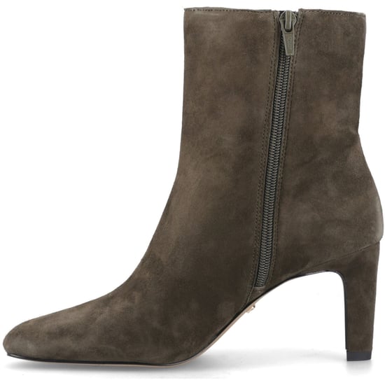 Dune Ovation Wildleder Damen Khaki Absatz Stiefeletten - Image 5