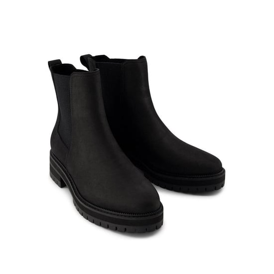 TOMS Bennet Leder Damen Schwarze Stiefel - Image 1