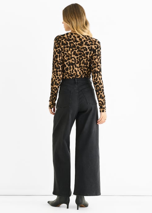 Brauner Jersey-Body mit Tiermotiv - Image 4