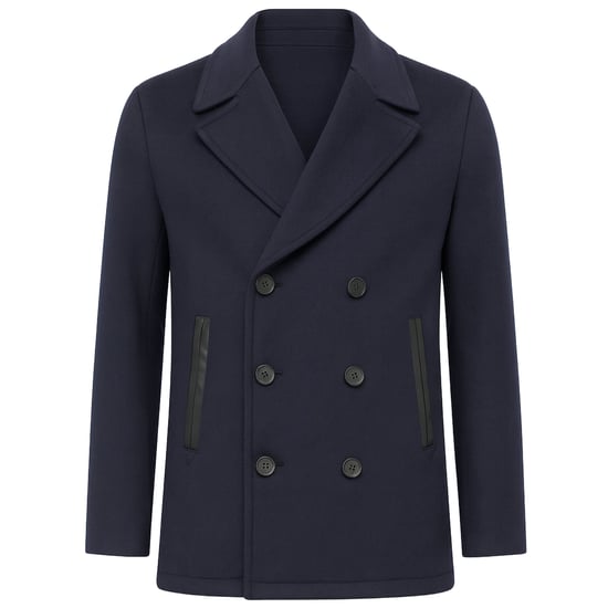 Ted Baker Aldovie Herren Navy Mantel - Image 1