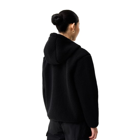 Hunter Bonelle Borg Jacke Damen Schwarze Fleecejacken - Image 2