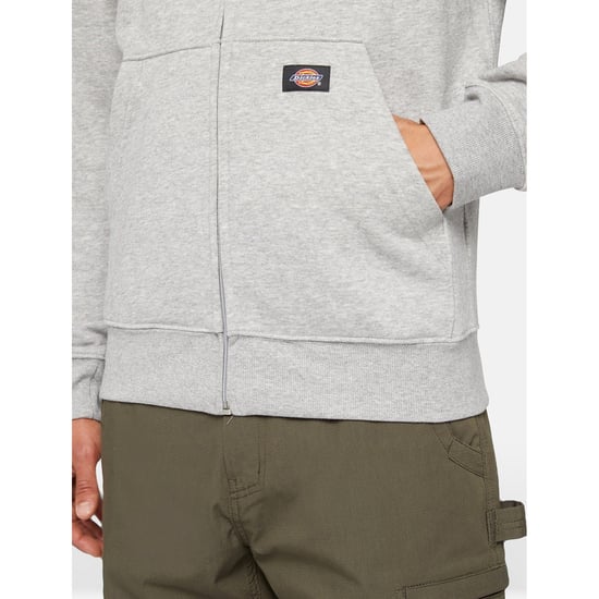 Dickies Everyday Fleece Zip Hoodie Herren Graue Fleecejacke - Image 6
