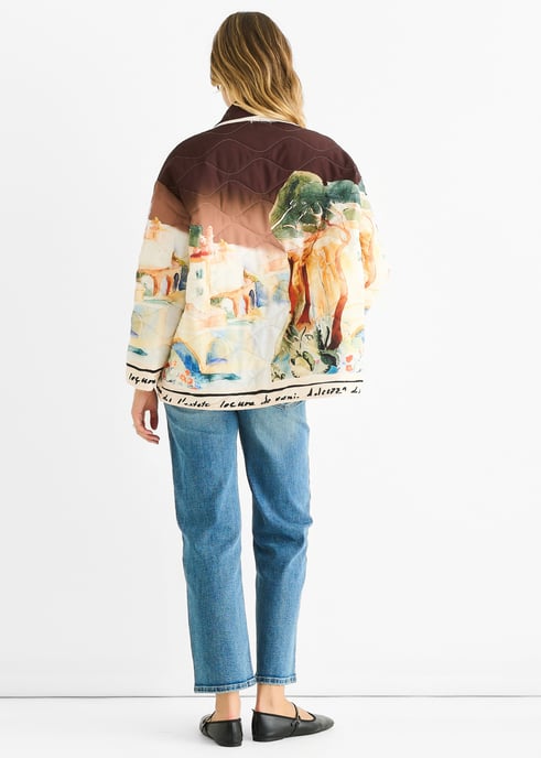 Leichte Steppjacke mit Schokoladenwasserdruck - Image 4