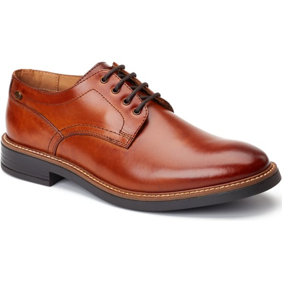 Base London Durham Leder Herren Schnürschuhe in verbranntem Tan - Image 1