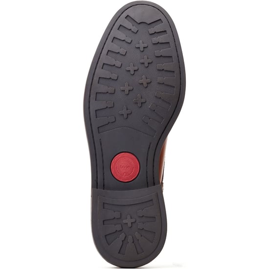 Base London Durham Leder Herren Schnürschuhe in verbranntem Tan - Image 3