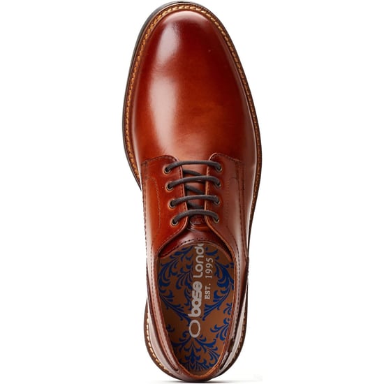 Base London Durham Leder Herren Schnürschuhe in verbranntem Tan - Image 4