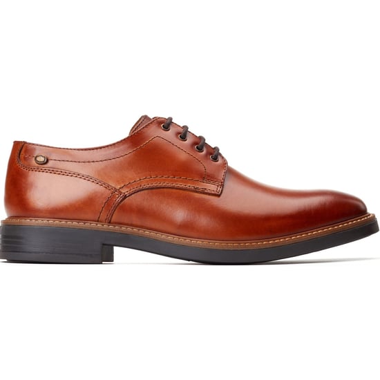 Base London Durham Leder Herren Schnürschuhe in verbranntem Tan - Image 5