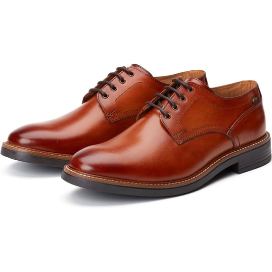 Base London Durham Leder Herren Schnürschuhe in verbranntem Tan - Image 6