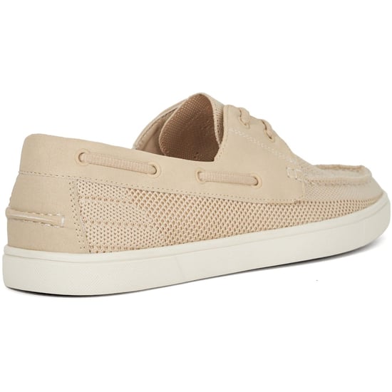 Dune Blaizerss Herren Bootsschuhe Aus Stoff In Creme - Image 2