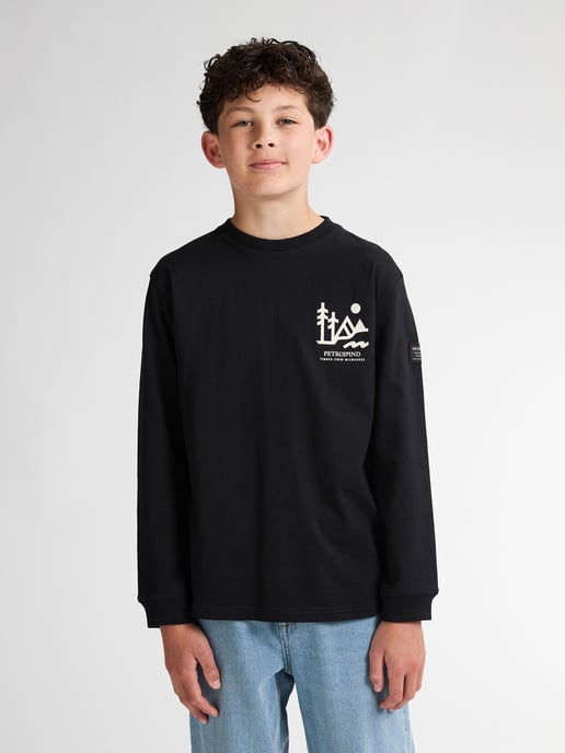Petrol Industries - Logo T-Shirt Schwarze Hügel  Jungen -  Schwarz - Image 3