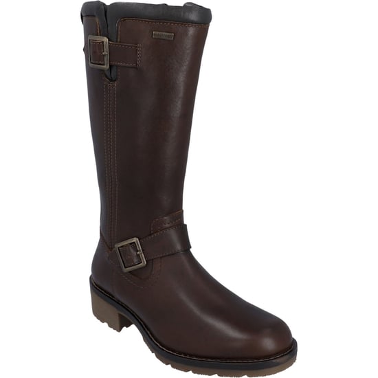 Hunter Skye Hohe Leder Damenbraune Stiefel - Image 1