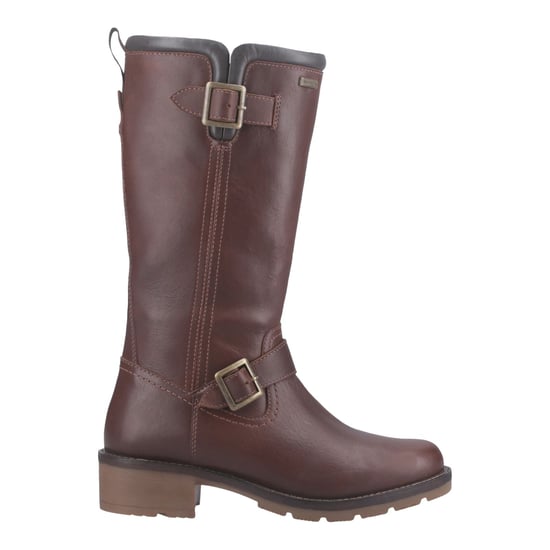 Hunter Skye Hohe Leder Damenbraune Stiefel - Image 6