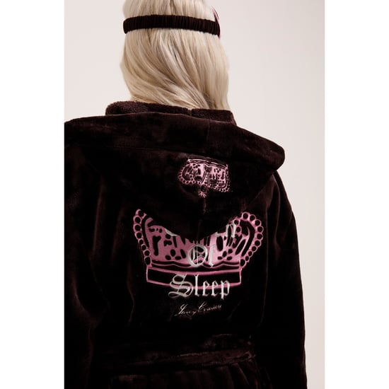 Juicy Couture Krone Polyester Damen Braune Loungewearrobe - Image 5