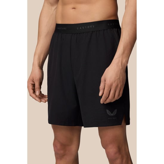Castore Marken Elastische Shorts Polyester Herren Schwarze Knielange Shorts - Image 1