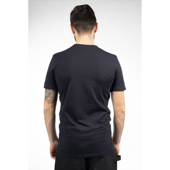 Caterpillar Essentials Kurzarm Baumwollhemd für Herren Blau - Image 2