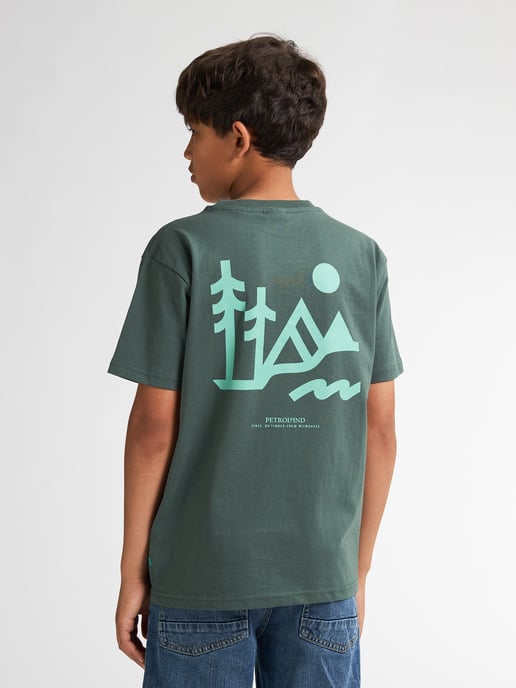 Petrol Industries - Rückenprint T-Shirt Tetons  Jungen -  Grün - Image 4