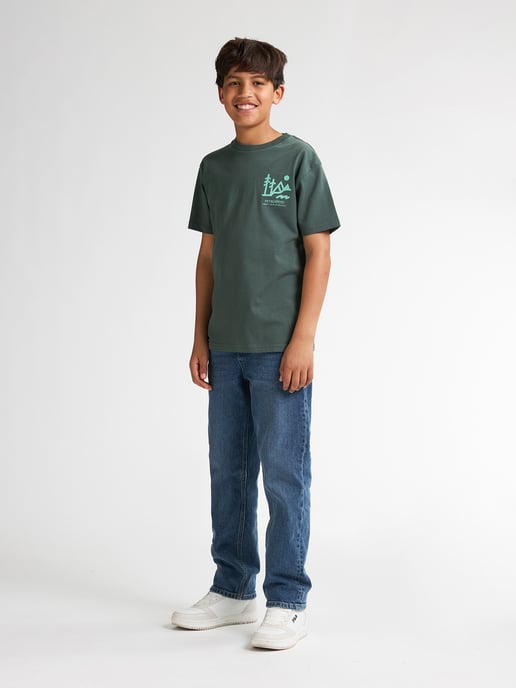 Petrol Industries - Rückenprint T-Shirt Tetons  Jungen -  Grün - Image 5