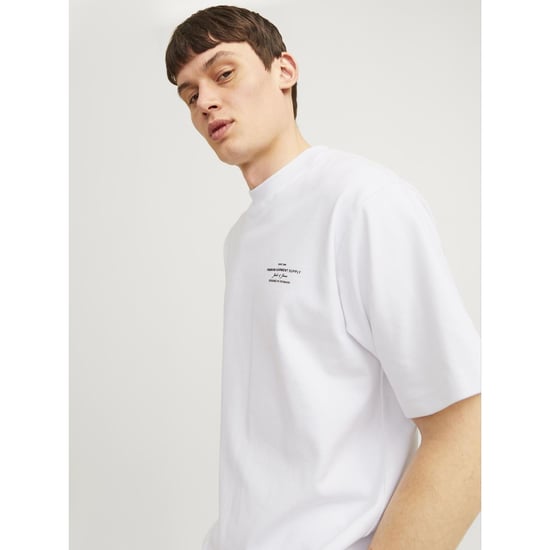 Jack & Jones Chad Branding Baumwoll Herren T-Shirt Weiß - Image 3