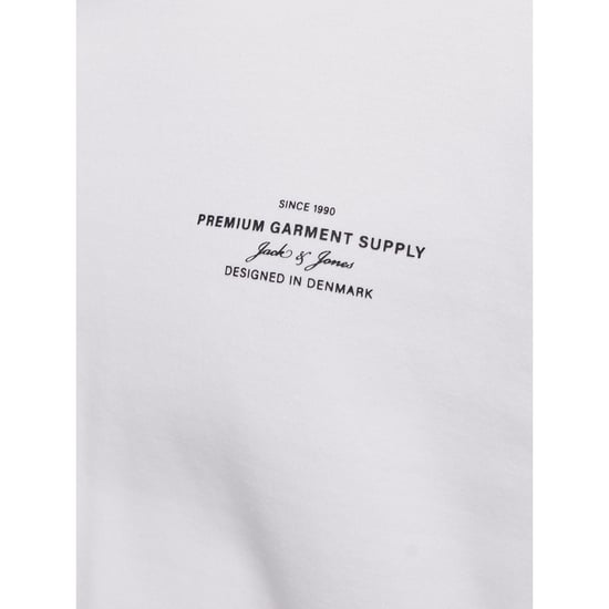 Jack & Jones Chad Branding Baumwoll Herren T-Shirt Weiß - Image 5
