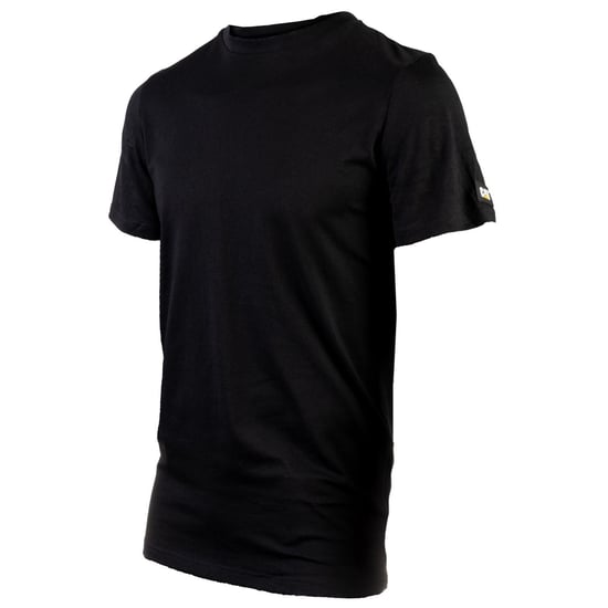 Caterpillar Essentials Kurzarm Baumwollshirt Herren Schwarz - Image 6