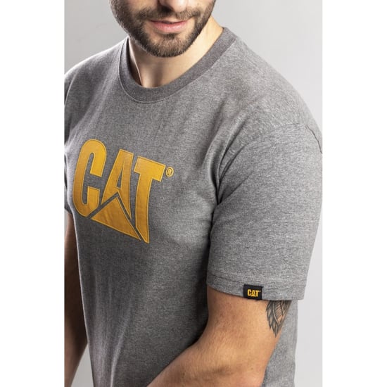 Caterpillar Markenzeichen Logo Baumwolle Herren Grau - Image 5