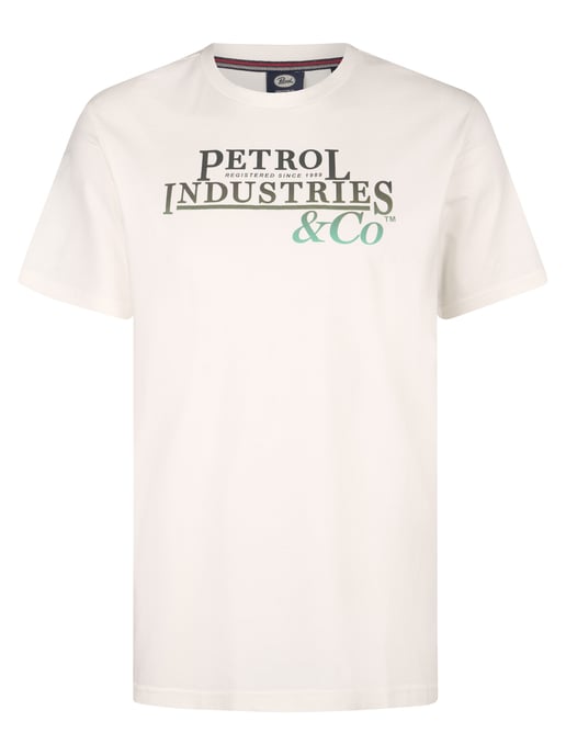 Petrol Industries - T-Shirt mit Aufdruck in Plus Size Rockport Herren - Weiß - Image 1