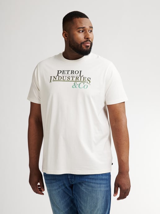 Petrol Industries - T-Shirt mit Aufdruck in Plus Size Rockport Herren - Weiß - Image 3