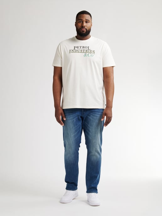 Petrol Industries - T-Shirt mit Aufdruck in Plus Size Rockport Herren - Weiß - Image 5