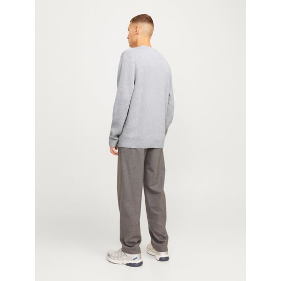 Jack & Jones Milano Stitch Baumwoll Herren Sweatshirt in Grau - Image 2