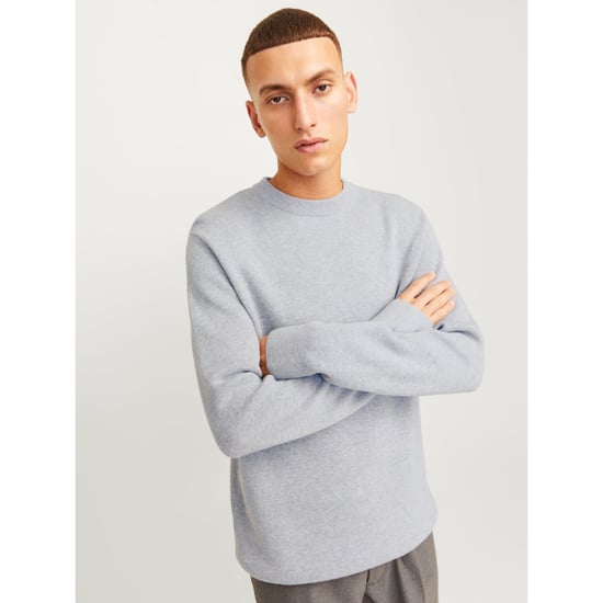Jack & Jones Milano Stitch Baumwoll Herren Sweatshirt in Grau - Image 3