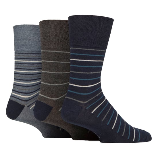 6 Paar Herren Baumwollsocken | Gemusterte weiche, nicht einengende Alltagssocken - Image 3