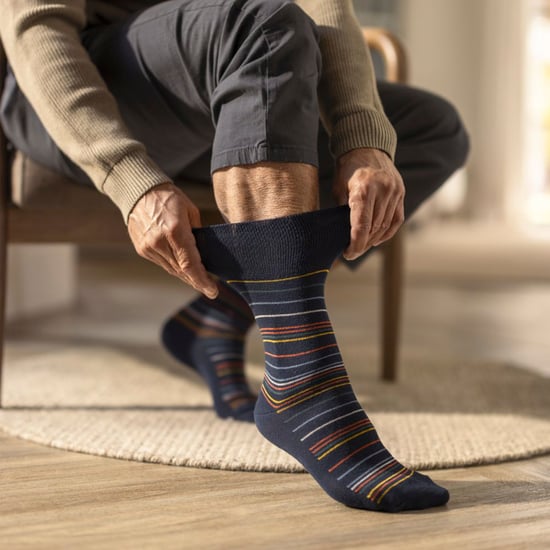 12 Paar Herren Baumwollsocken | Gemusterte weiche, nicht bindende Alltags-Socken - Image 4
