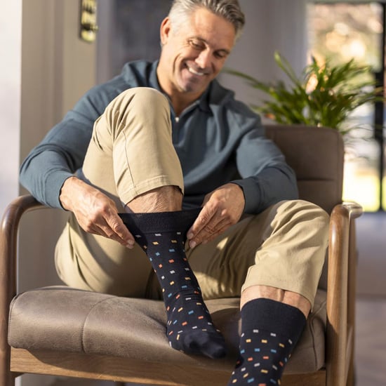 12 Paar Herren Baumwollsocken | Gemusterte weiche, nicht bindende Alltags-Socken - Image 5