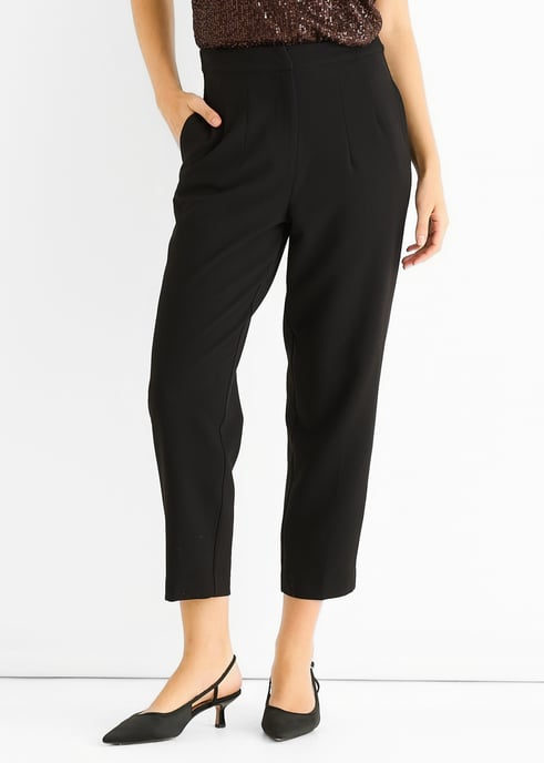 Schwarze Knöchelgrazer Zigarettenschneiderei-Hose - Image 2