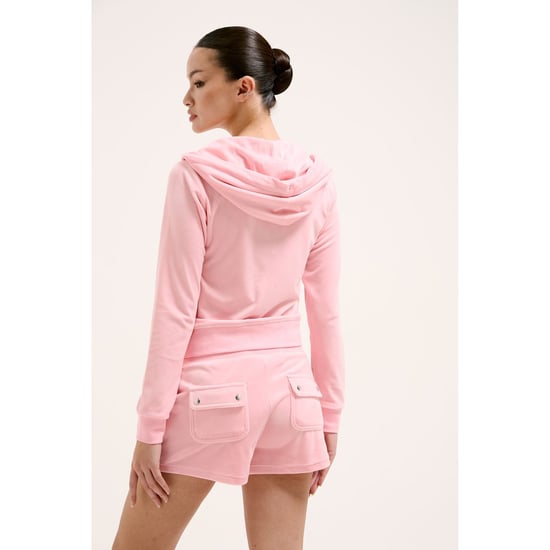 Juicy Couture Robertson Klassische Jacke Polyester Damen Pink Kapuzenpullover - Image 2