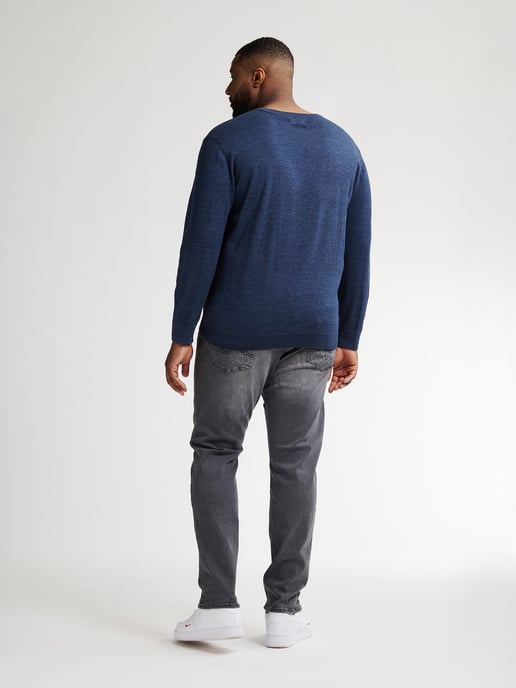 Petrol Industries - Plus Size Pullover mit Rundhalsausschnitt Rhinelander Herren - Blau - Image 6