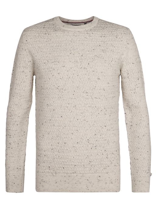 Petrol Industries - Pullover mit Zopfmuster Madison Herren - Weiß - Image 1