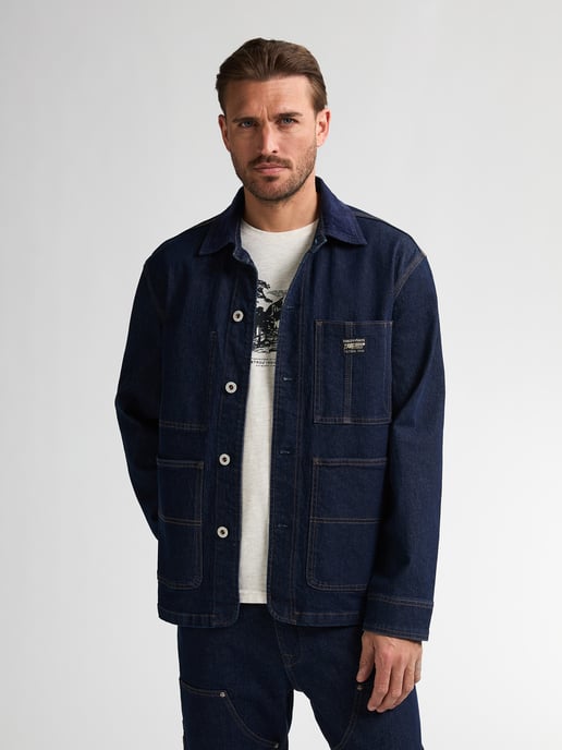 Petrol Industries - Arbeiter Denim Jacke Baraboo Herren - Blau - Image 3