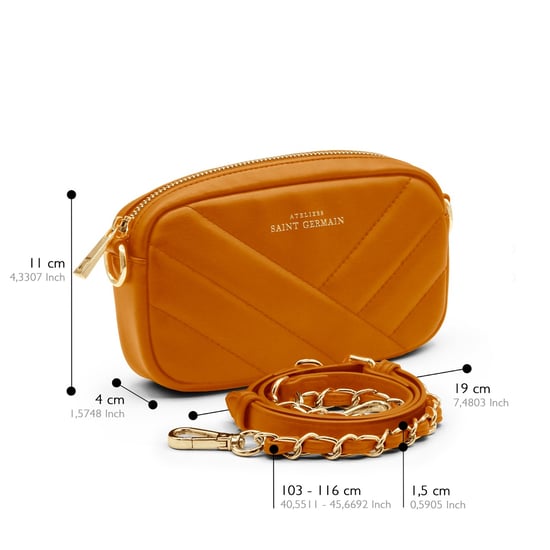 OPERA – Mini gesteppte Pochette – BRAUN - Image 3