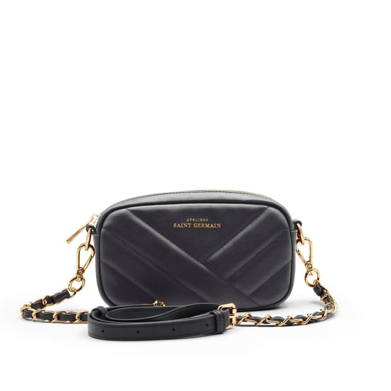 OPERA – Mini gesteppte Pochette – SCHWARZ - Image 1