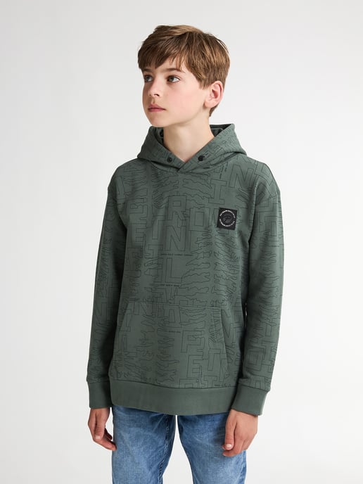 Petrol Industries - All-over Print Hoodie Blue Ridge Jungen - Grün - Image 3