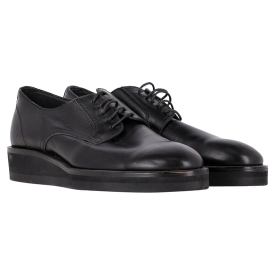 Yohji Yamamoto – Loafer zum Schnüren aus schwarzem Leder - Image 4