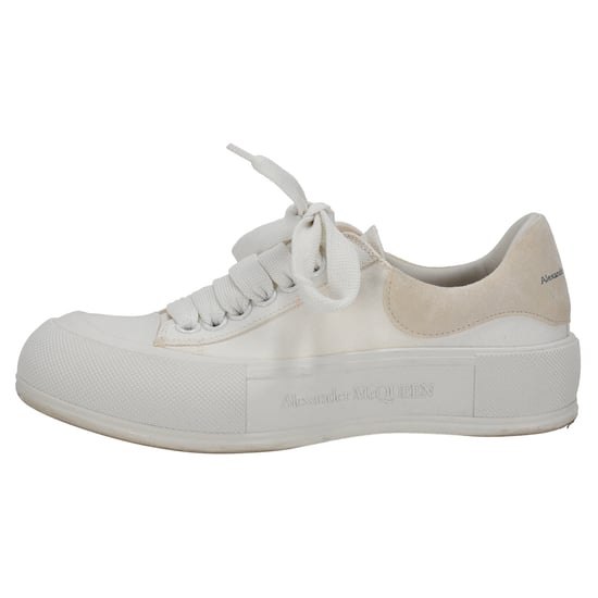 Alexander McQueen – Deck Skate Plimsoll-Schnürsneaker aus weißem Canvas - Image 2