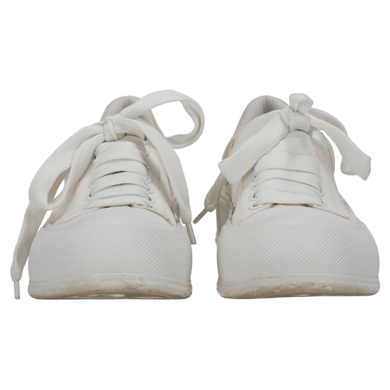 Alexander McQueen – Deck Skate Plimsoll-Schnürsneaker aus weißem Canvas - Image 4
