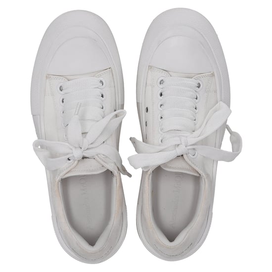 Alexander McQueen – Deck Skate Plimsoll-Schnürsneaker aus weißem Canvas - Image 6