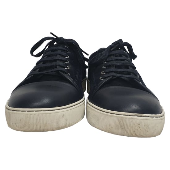 Lanvin Schnürsneaker aus navyblauem Wildleder - Image 3