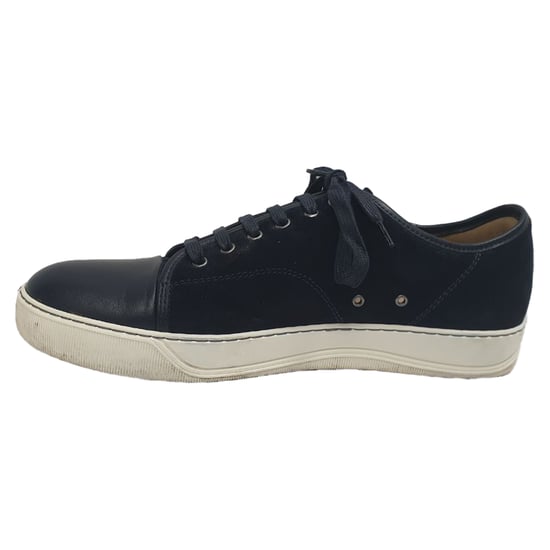 Lanvin Schnürsneaker aus navyblauem Wildleder - Image 4